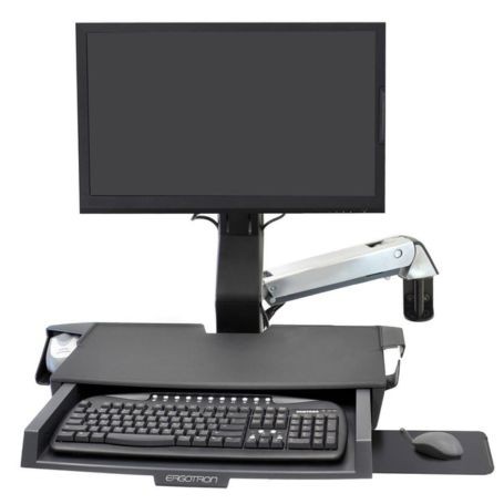 Ergotron 45-260-216 StyleView Sit-Stand Combo Arm White