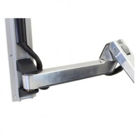 Ergotron 45-261-026 StyleView Sit-Stand Combo Extender Polished Aluminum