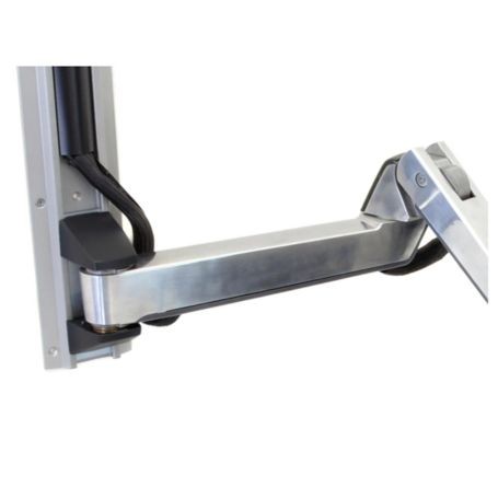 Ergotron 45-261-026 StyleView Sit-Stand Combo Extender Polished Aluminum