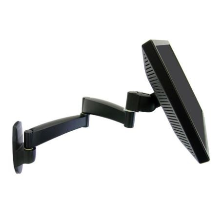 Ergotron 45-234-200 200 Series Wall Mount Arm, 2 Extensions Black