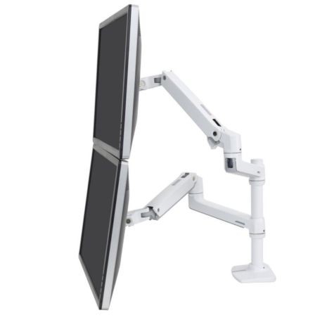 Ergotron 45-492-216 LX Dual Stacking Arm White