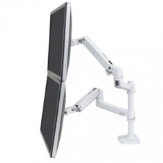 Ergotron 45-492-216 LX Dual Stacking Arm White