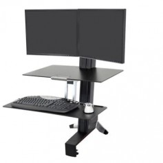 Ergotron 33-349-200 Work Fit-S Dual Workstation with Worksurface