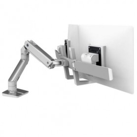 Ergotron 45-476-026 HX Desk Dual Monitor Arm Polished Aluminum