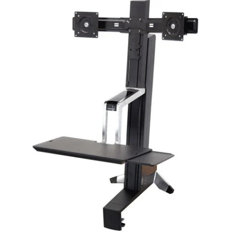 Ergotron 33-351-200 Work Fit-S Single HD Sit-Stand Workstation with Worksurface