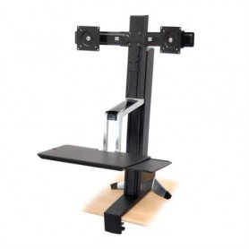 Ergotron 33-341-200 WorkFit-S Dual Monitor Sit-Stand Workstation