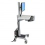 Ergotron 24-198-055 WorkFit-C Single LCD Sit-Stand Workstation Cart