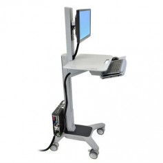 Ergotron 24-198-055 WorkFit-C Single LCD Sit-Stand Workstation Cart