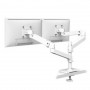 Ergotron 45-710-290 LX Pro Dual Stacking Monitor Arm White Grommet Mount
