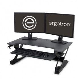 Ergotron 33-406-085 WorkFit-TL Sit-Stand Desktop Workstation Black
