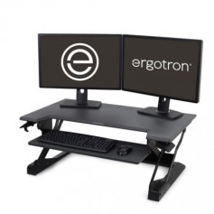 Ergotron 33-406-085 WorkFit-TL Sit-Stand Desktop Workstation Black