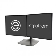 Ergotron 33-322-200 DS100 Dual Monitor Desk Stand, Horizontal Black