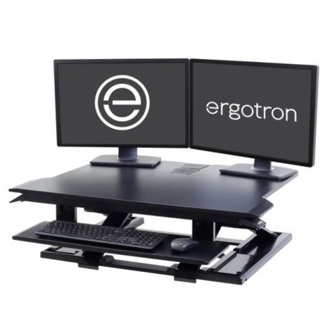 Ergotron 33-467-921 WorkFit-TX Sit-Stand Desk Converter Black