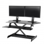 Ergotron 33-468-921 WorkFit Corner Sit-Stand Desk Converter Black