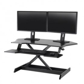 Ergotron 33-468-921 WorkFit Corner Sit-Stand Desk Converter Black