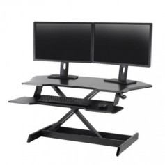 Ergotron 33-468-921 WorkFit Corner Sit-Stand Desk Converter Black