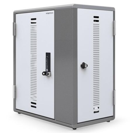 Ergotron YESCABGMPW YES20 Charging Cabinet for 20 Tablets Grey & White
