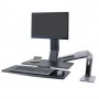 Ergotron 24-317-026 WorkFit-A Single Monitor Sit-Stand Workstation Worksurface