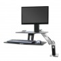 Ergotron 24-391-026 WorkFit-A Single HD Sit-Stand Workstation Suspended Keyboard