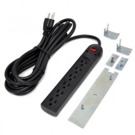 Ergotron 97-711 Six-Outlet Power Strip 15A 10 ft Cord Black