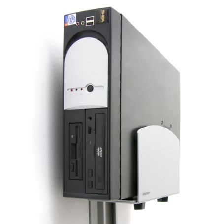 Ergotron 97-468-202 Vertical Universal CPU Holder Silver