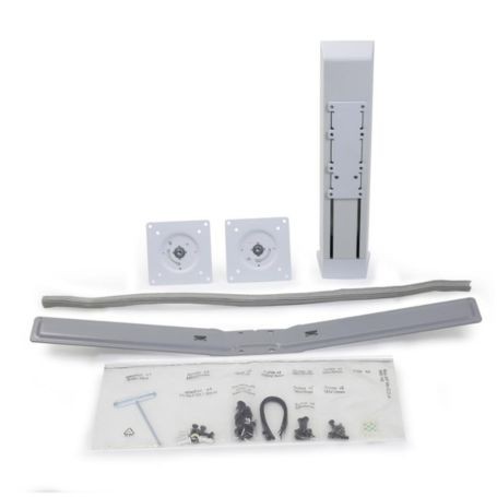 Ergotron 97-934-062 WorkFit Dual Monitor Kit White