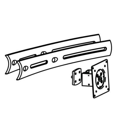 Ergotron 97-446-200 DS100 Crossbar Extender Short Black
