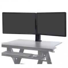 Ergotron 97-934-085 WorkFit Dual Monitor Kit Black