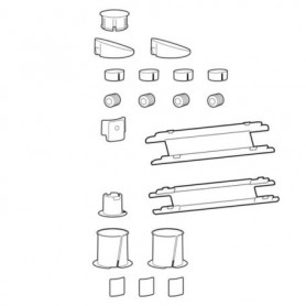 Ergotron 98-743-629 LX Pro Spare Parts Kit for Desk Arms White