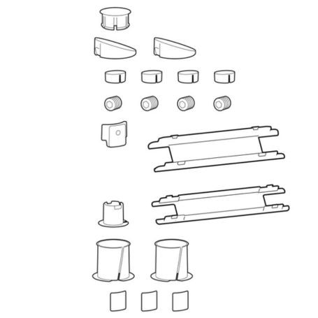 Ergotron 98-743-633 LX Pro Spare Parts Kit for Desk Arms Dark Grey
