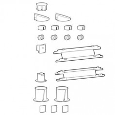 Ergotron 98-743-633 LX Pro Spare Parts Kit for Desk Arms Dark Grey