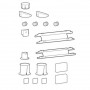 Ergotron 98-744-632 LX Pro Spare Parts Kit for Wall Arms Black
