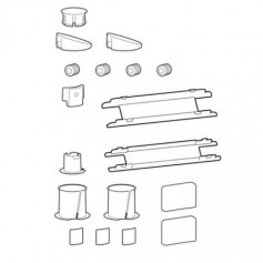 Ergotron 98-744-632 LX Pro Spare Parts Kit for Wall Arms Black