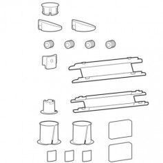 Ergotron 98-744-633 LX Pro Spare Parts Kit for Wall Arms Dark Grey