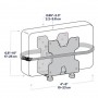 Ergotron 98-721-290 Mini PC Mount with Wall Track White