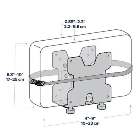 Ergotron 98-721-290 Mini PC Mount with Wall Track White