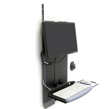 Ergotron 60-593-195 StyleView Vertical Lift High-Traffic Areas Black