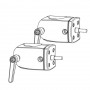 Ergotron 60-443-200 DS100 Outboard Pole Clamps Black Set of 2
