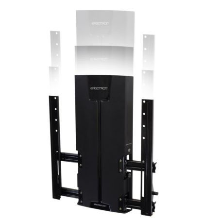 Ergotron 61-128-085 Glide Wall Mount VHD Height Adjustable Display Mount Black