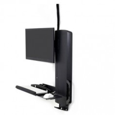 Ergotron 61-081-085 StyleView Sit Stand Vertical Lift High Traffic Area Black