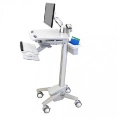 Ergotron SV41-6200-0 StyleView Medical Cart with LCD Arm White