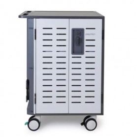Ergotron DM40-2009-1 Zip40 Charging Cart for 40 Devices White and Grey