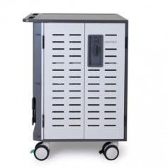 Ergotron DM40-2009-1 Zip40 Charging Cart for 40 Devices White and Grey