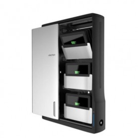 Ergotron DM12-1006-1 Zip12 Charging Wall Cabinet for 12 Devices