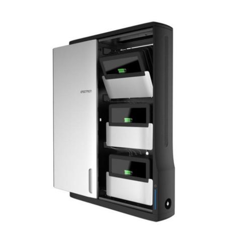 Ergotron DM12-1006-1 Zip12 Charging Wall Cabinet for 12 Devices