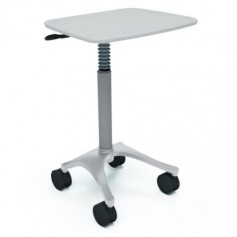 Ergotron ZAL22CG/CG4 Zido 22 Adjustable Height Mobile Cart Cool Grey