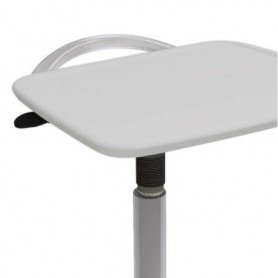 Ergotron ZHCG Zido Cart Handle for Adjustable Height Cart or Shelf Cool Grey