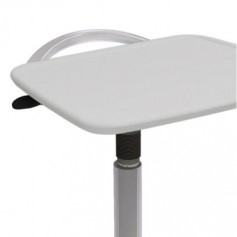 Ergotron ZHCG Zido Cart Handle for Adjustable Height Cart or Shelf Cool Grey