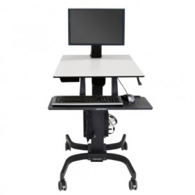 Ergotron 24-215-085 WorkFit-C Single LD Sit Stand Workstation Black