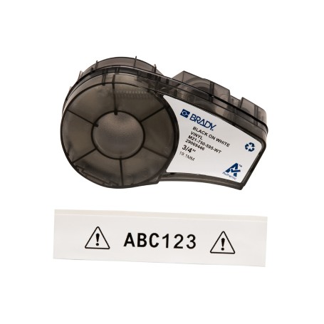 Brady M21-750-595-WT All-Weather Vinyl Label Tape